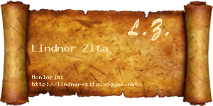 Lindner Zita névjegykártya